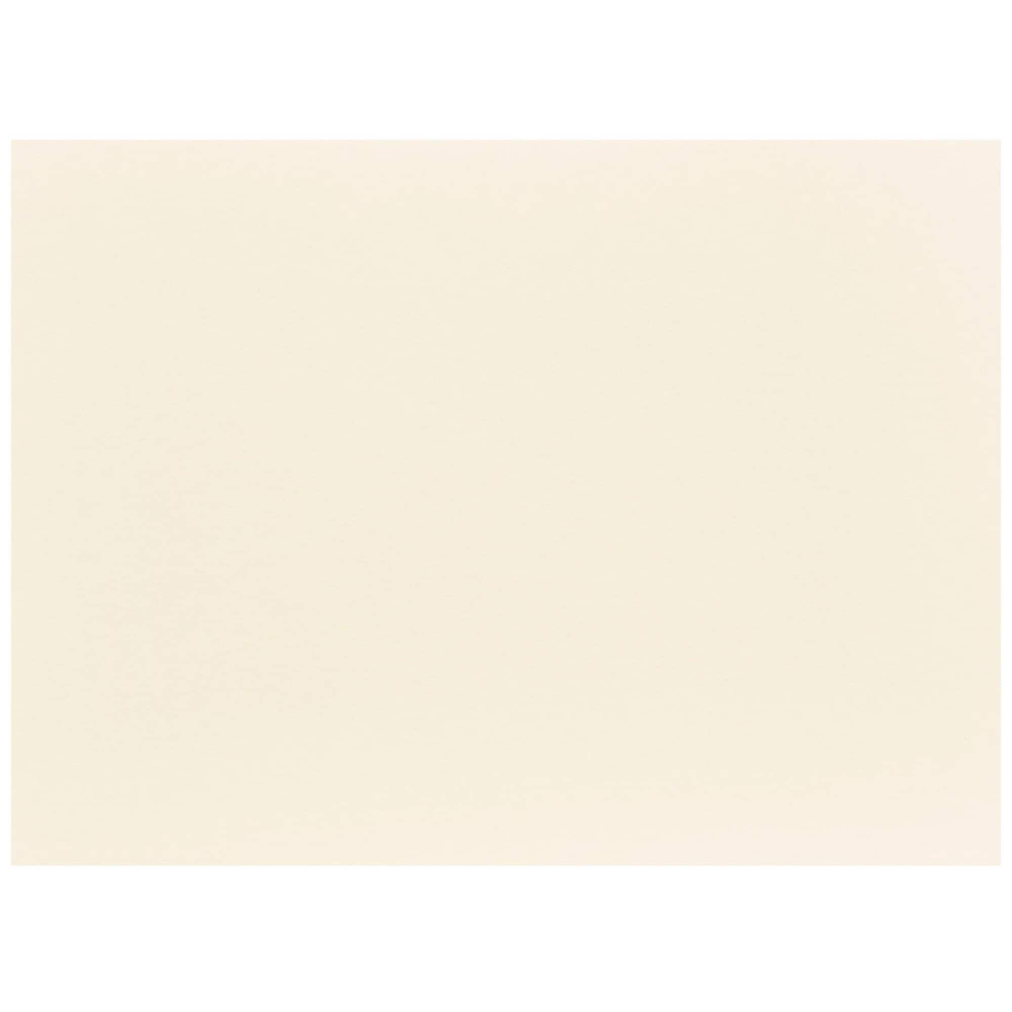 JAM Paper 5" x 7" Ivory Blank Flat Note Cards
